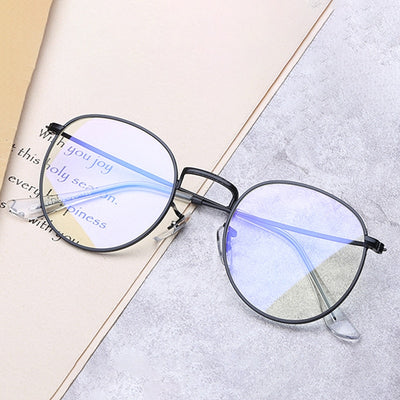 DIGUYAO Computer Anti Blue Glasses Blue Light Blocking Glasses Optical Eye Spectacle UV Blocking Gaming Filter Round Glasses