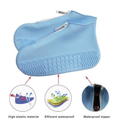 silicone shoe covers with a zipper