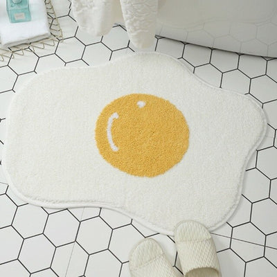 Kitchen Doormat Poached Egg Shape Floor Mats