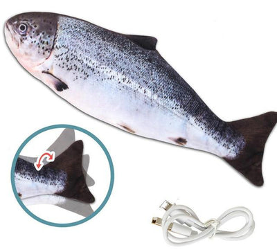 This real-looking Moving Fish Cat Toys for cat