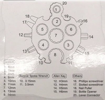 18-in-1 Snowflake Multi Tool